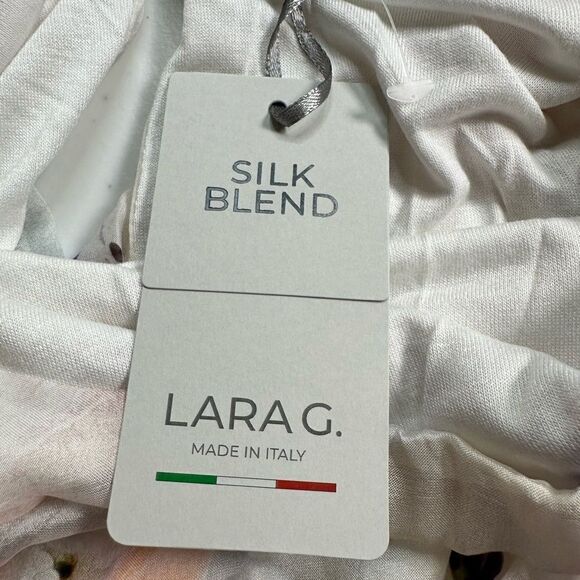 NWT Lara G Women’s Silk Blend Floral Sleeveless Flowy Lightweight MIDI Dress - M - Picture 5 of 7